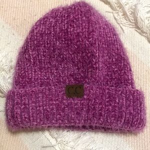 NWOT CC so-soft “fuzzy”hat (pink-purple color) 1st pics show true color best ✨